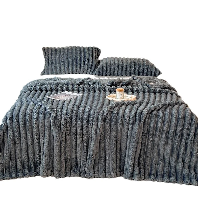 Luxury Blankets™ Faux Rabbit Fur Blanket