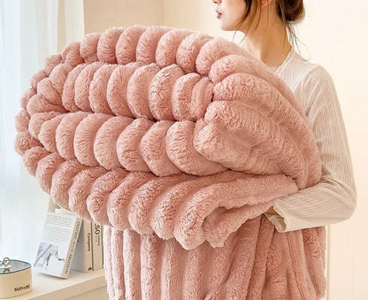 Luxury Blankets™ Faux Rabbit Fur Blanket