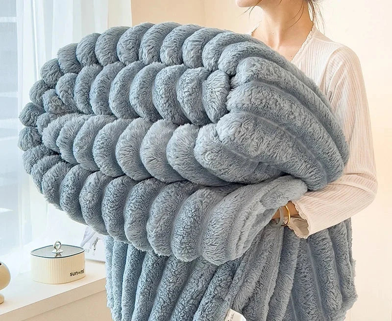 Luxury Blankets™ Faux Rabbit Fur Blanket