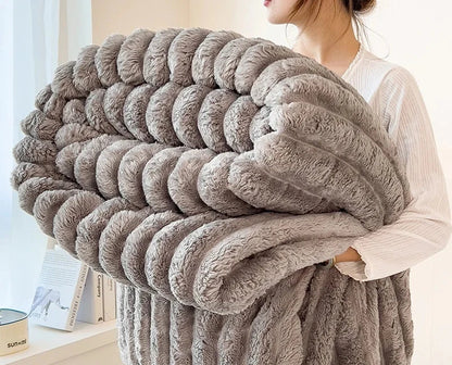 Luxury Blankets™ Faux Rabbit Fur Blanket