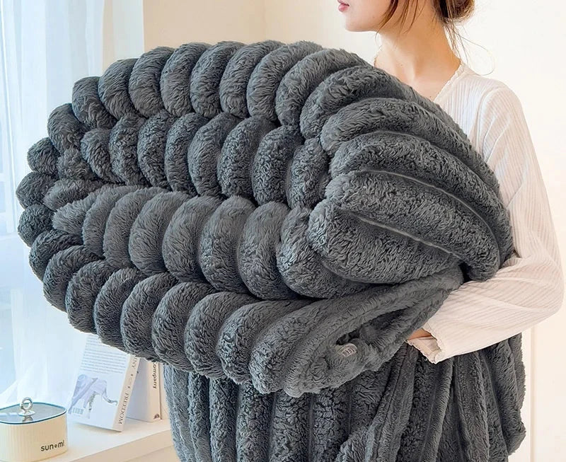 Luxury Blankets™ Faux Rabbit Fur Blanket