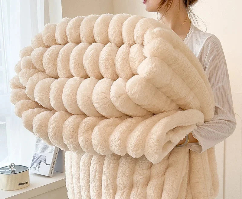 Luxury Blankets™ Faux Rabbit Fur Blanket